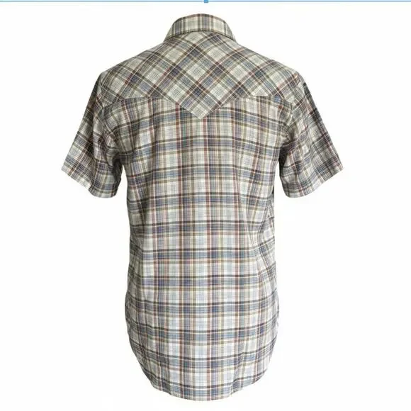 Levi’s Plaid Western Shirt M Tapered Fit Vintage Inspired Casual - Picture 3 of 5